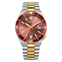 NJ0234-58X Herren Edelstahl rot ⌀ 40mm