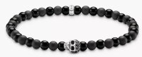 Herren Armband, Totenkopf mit Obsidian - THOMAS SABO...
