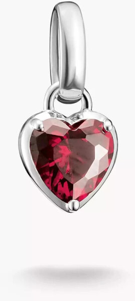 Charm-Anhänger Herz Geburtsstein Juli Connect Silber