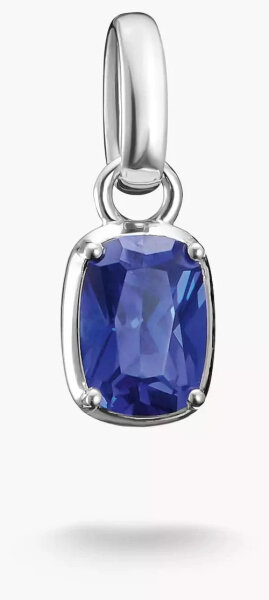 Charm-Anhänger Geburtsstein September Connect Silber