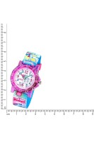 Scout Kinderuhr analog aus der Serie "The IT Collection" mit buntem Textilband, Einhorn-Motiv und Quarzwerk
