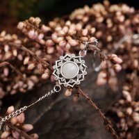 Composition Gem Armband (Mondstein/Silber)