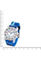 Scout Kinderuhr analog aus der Serie "Action" mit blauem Textilband mit Dino-Motiven und Quarzwerk