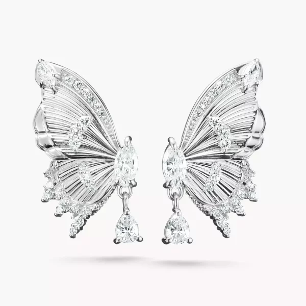 Ohrstecker Schmetterling Butterfly Paradise mit Steinen Silber