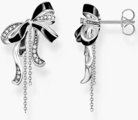 Schleifen-Ohrringe Lovely Romance Silber