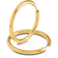 Boccia 05073-02 Titanium goudkleurige oorringen 31 mm