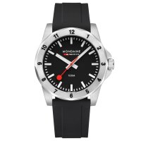 Numeri, Schwarzes Silikon, 42 mm