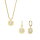 Damen Schmuck-Set, goldfarben mit Zirkonia - BERING Modell: Arctic-Flowers-Set-gold-white