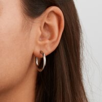 Damenohrringe, Titan, 23 mm, Silberfarben - Hersteller...