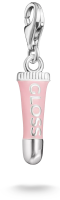 Charm-Anhänger Pink Lipgloss Original Silber -...