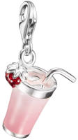 Charm-Anhänger Pink Matcha Original Silber